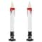 9" Pre-Lit LED White & Red Halloween Candles, 2ct.